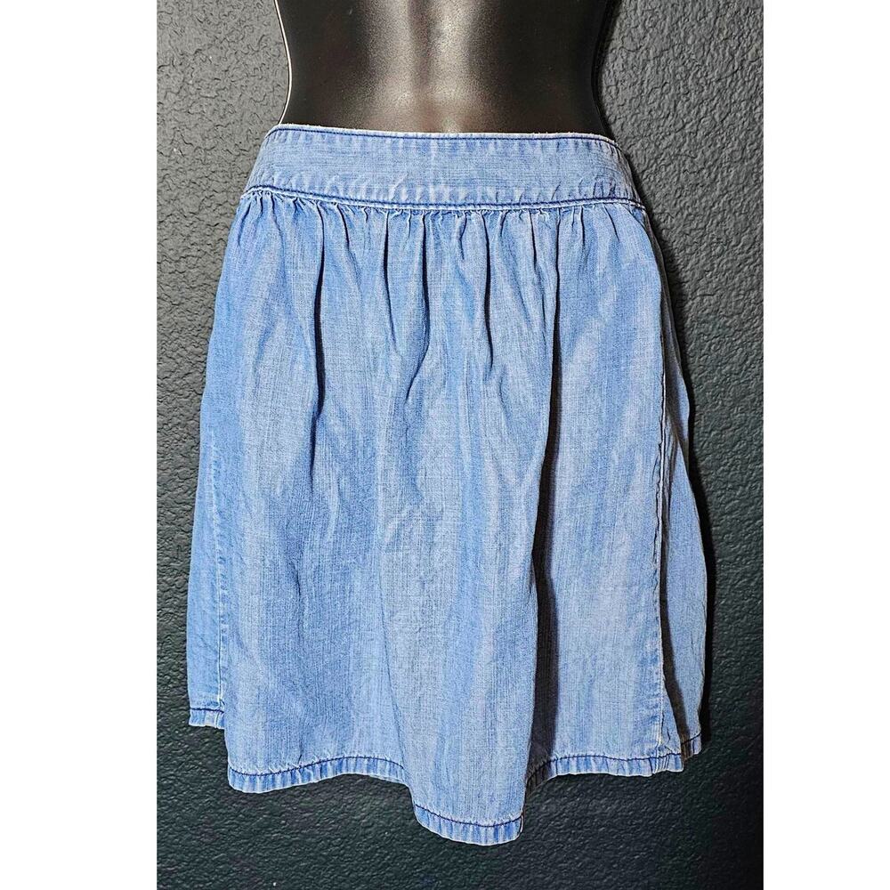 Madewell Light Blue Denim Mini Skirt